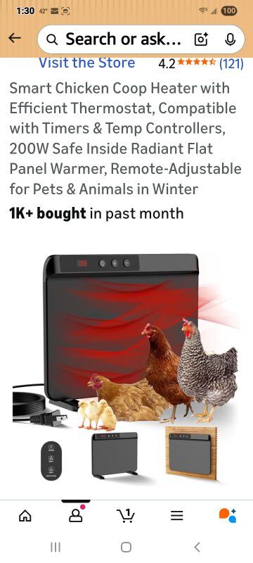 New in Box! Chicken Coop Heater