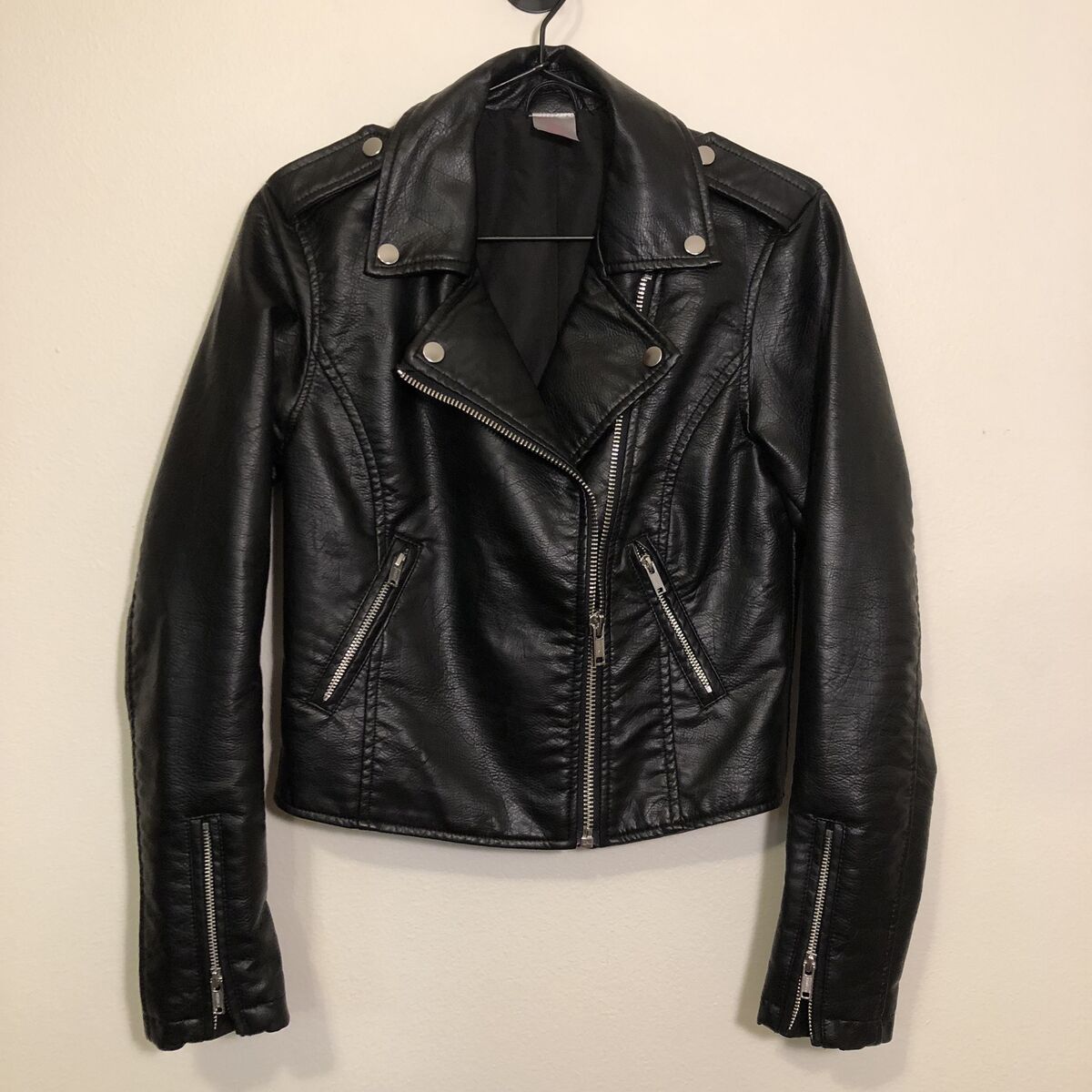 Kpop vibes! No Boundaries Faux Leather Jacket - Size XS(1)