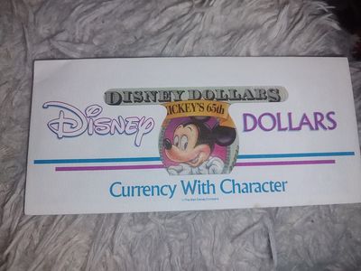 Disney Dollar Mickeys 65th 1 dollar