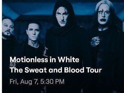 Motionless In White Concert Tickets - The Sweat and Blood Tour - Fri Aug 7 at America First Field