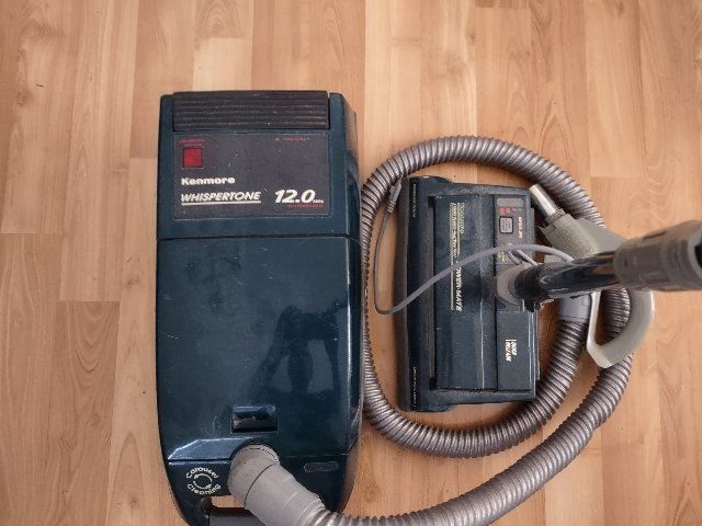 Free Kenmore WhisperTone 12.0 Amps Canister Vacuum with Power-Mate Attachment