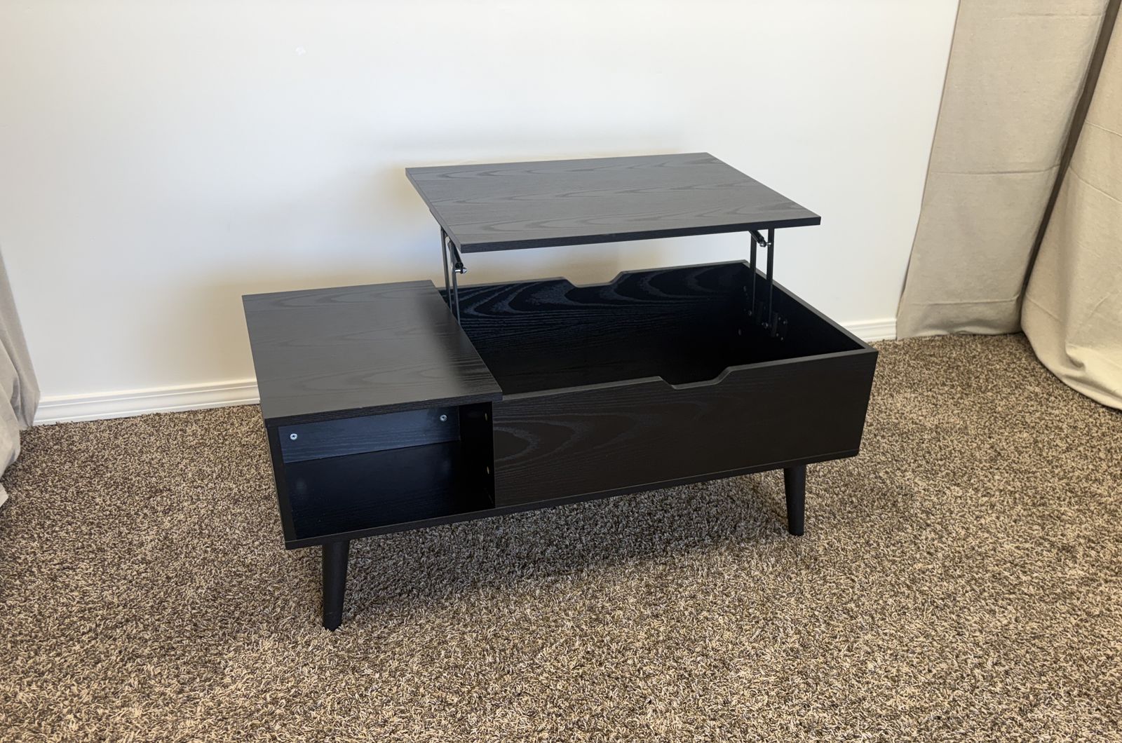 FREE DELIVERY - Modern Black Lift-Top Coffee Table