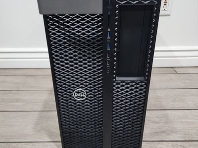 DELL PRECISION 7920 WORKSTATION DUAL XEON GOLD 6246r 3.4ghz CPUs COMPUTER TOWER 24 gb 192gb RAM NICE!