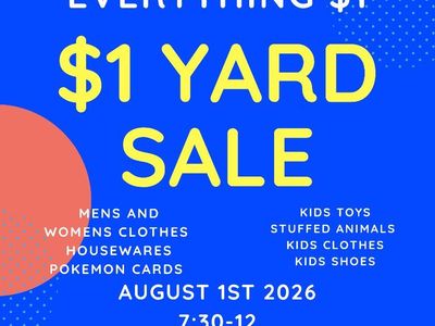 $1 Yard Sale in American Fork - Clothes, Toys, Housewares & Cards