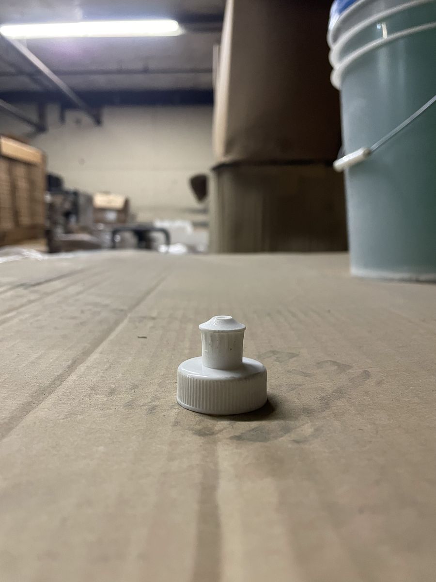 30mm White Push/Pull Caps: 2,500 pieces