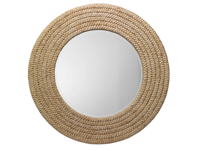 New in Box Jamie Young Meadow Seagrass Round Mirror 36" round