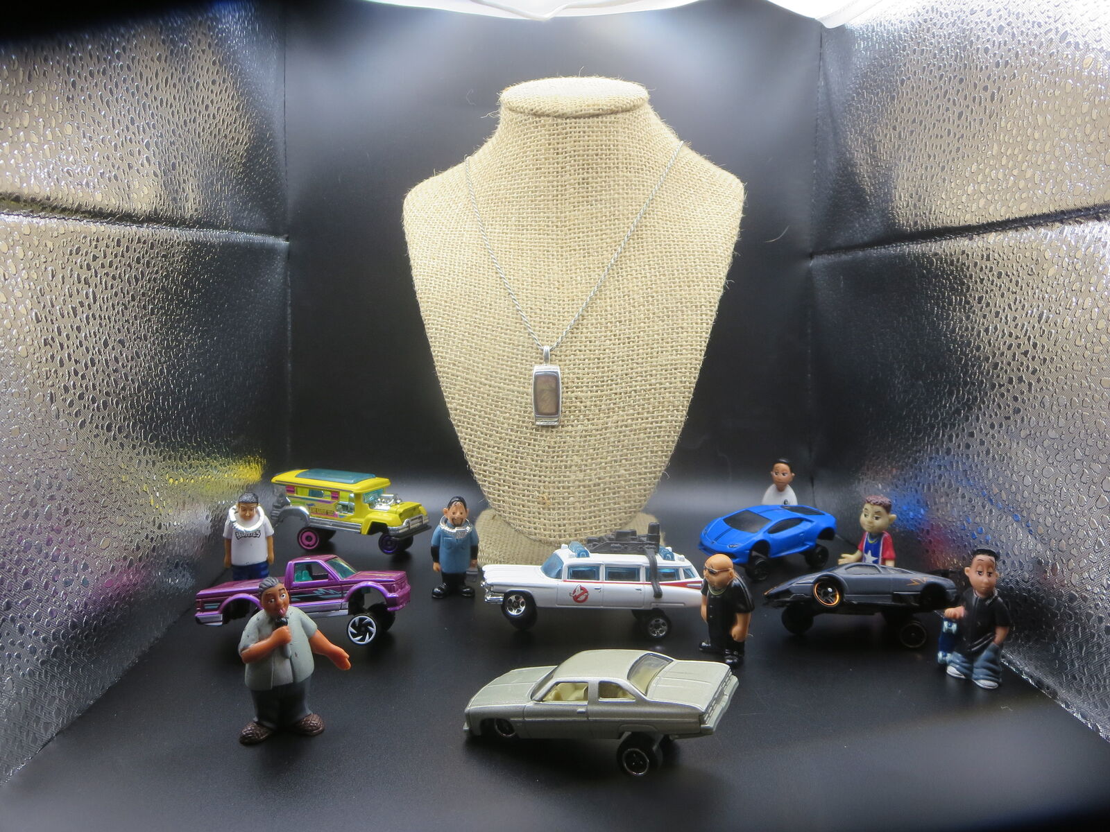 Vintage sterling silver pendant with 18" rope chain