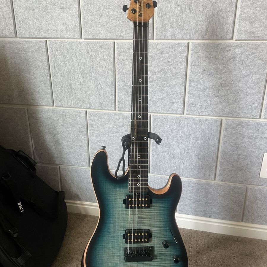 Ernie Ball Rabea Sabre Electric Guitar Carian Burst For Sale / Partial Trade