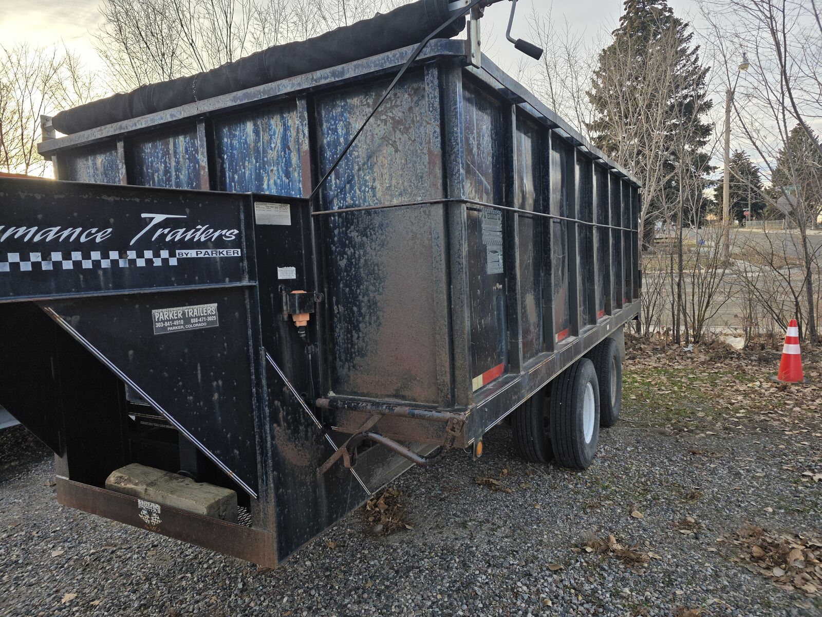 Parker goose-neck Heavy duty dump trailer 16' Box