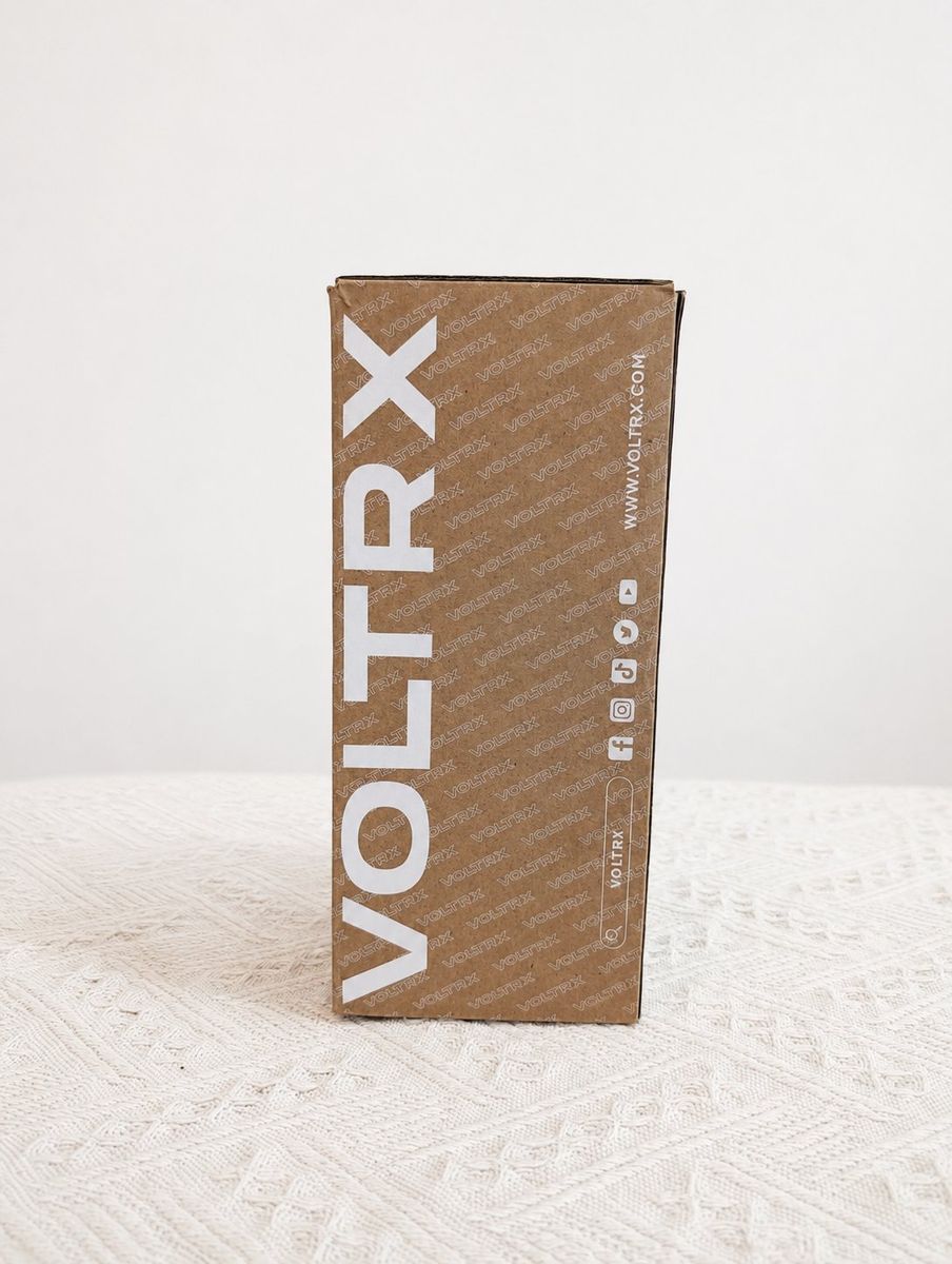 VOLTRX Premium Electric Protein Shaker Bottle - 24 oz USB Rechargeable Mixer Cup Black