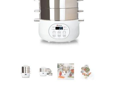 New in box!! Euro Cuisine FS2500 Stainless Steel Electric Food Steamer - 2025 Edition
