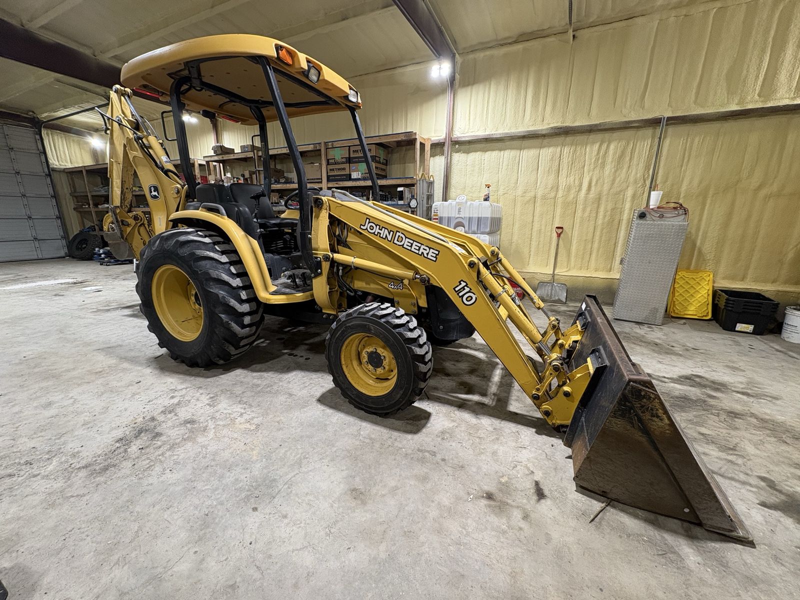 2008 John Deere 110 4x4 mini backhoe 2030hrs