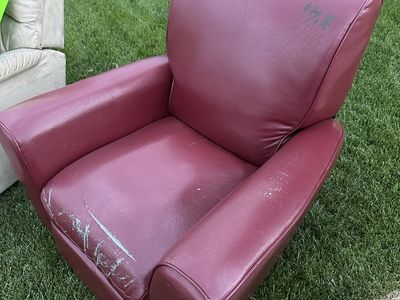 Red Arm Chair. and Beige Rocker Recliner - Free