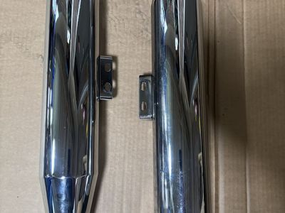 Rinehart Chrome Slip-On Pipes for Harley Davidson Heritage Softail (2018+)