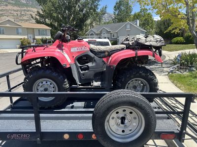 Suzuki Eiger ATV & Echo Utility Trailer - Red, Well-Maintained, Ready for Adventure