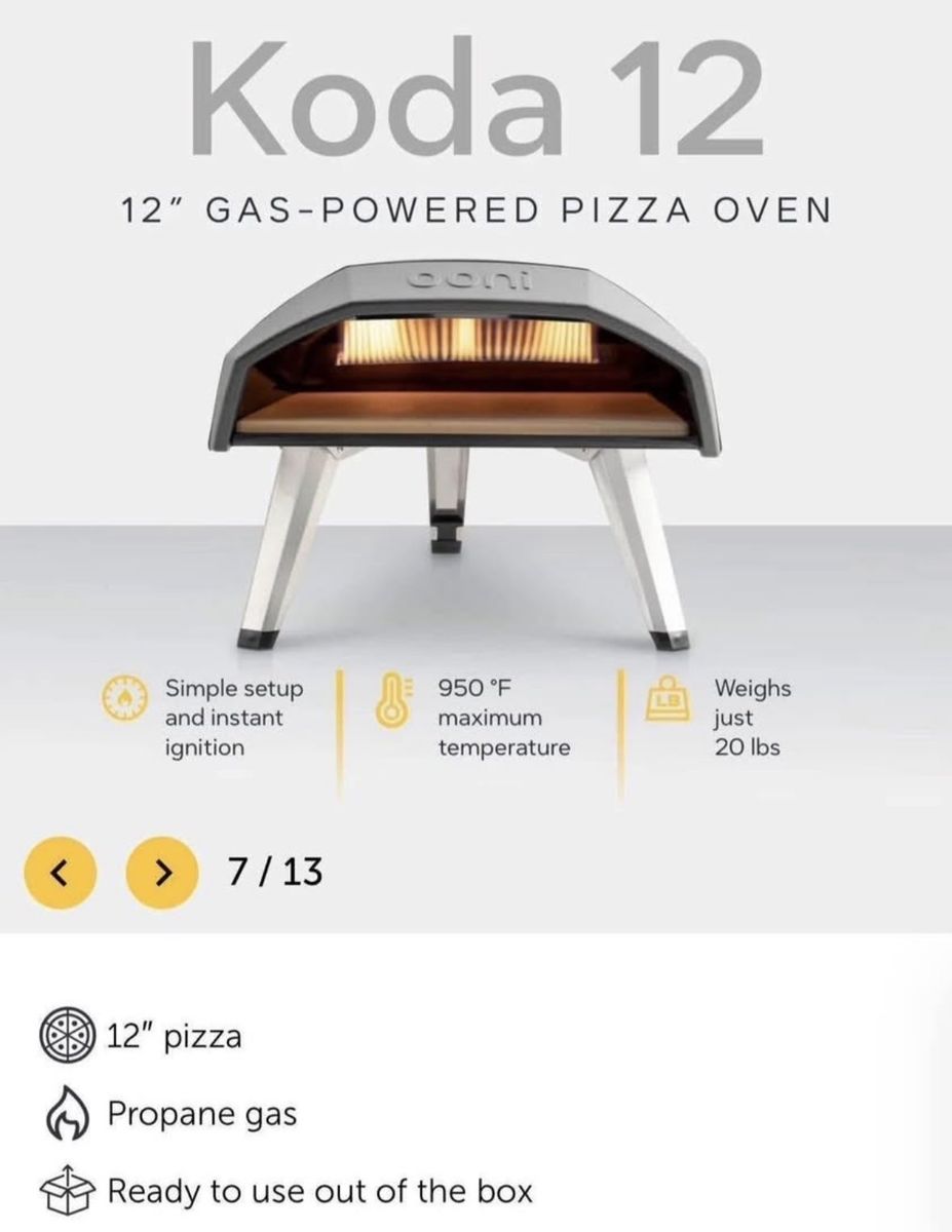 RENT Ooni Koda 12 Pizza Oven