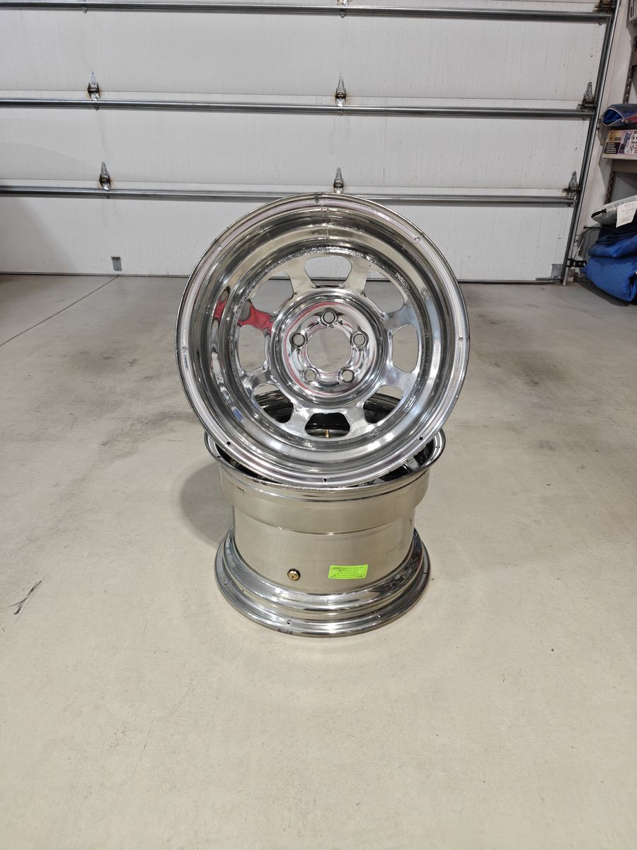 Steel Chrome Race Wheels 15" x 10"