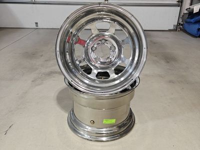 Steel Chrome Race Wheels 15" x 10"