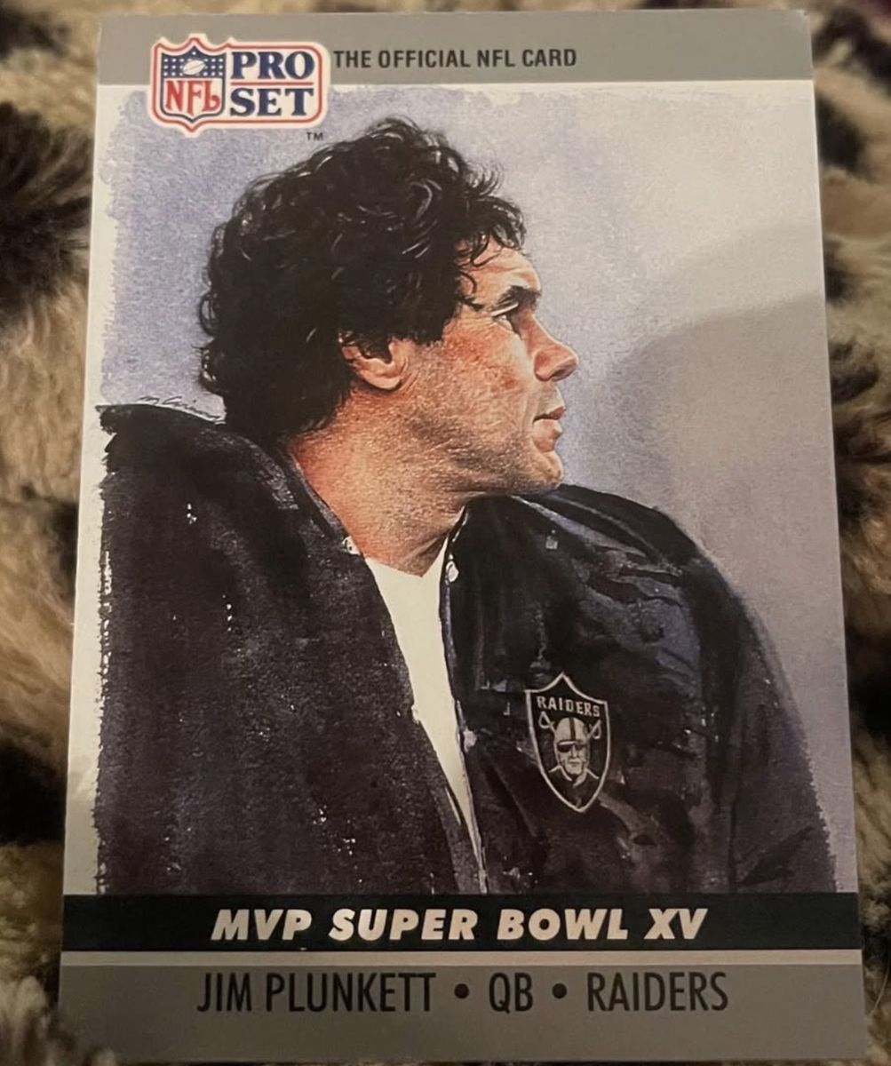 Jim Plunkett MVP Super Bowl Card (1990)