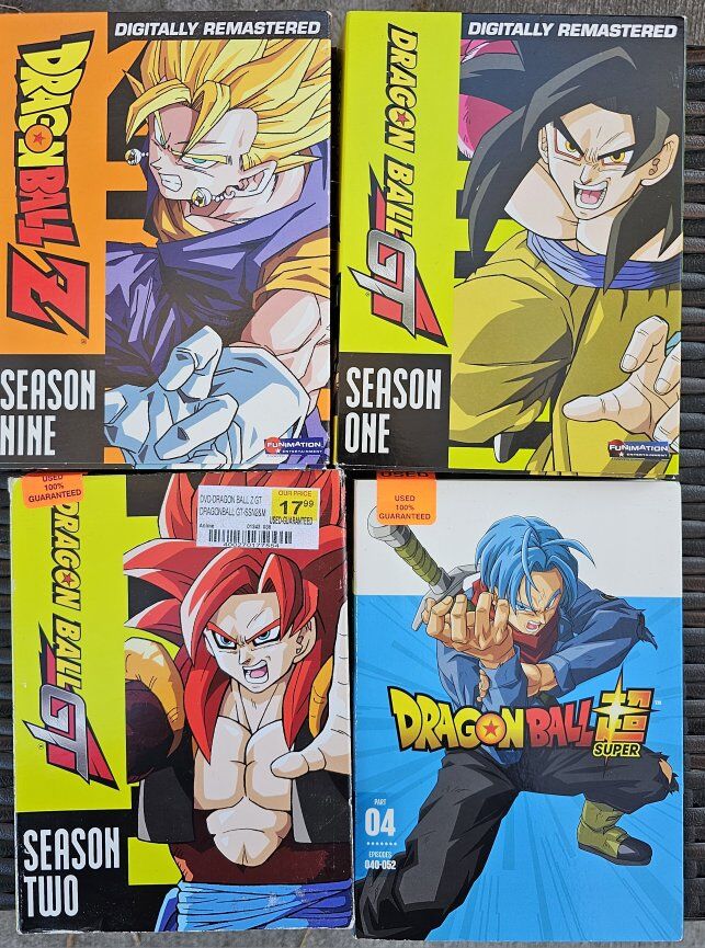 Dragon Ball DVD Lot – GT, Z & Super – 4 Sets $40