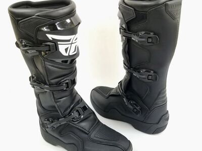 Fly Racing Maverik LT Riding Boots (Black/Black LT, 9) (364-66009-L-R3-S5)