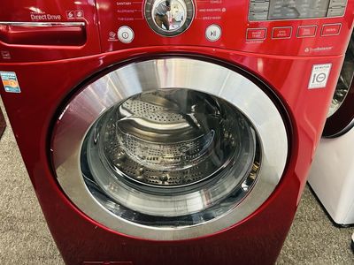 Red lg washing machine
