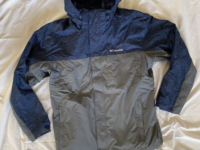 Columbia TIMBERLINE 3-in-1 Interchange Jacket, Men’s XL, Blue/Gray