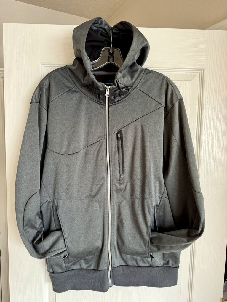 Mens Large Mondetta Polyester Shell Hooded Jacket
