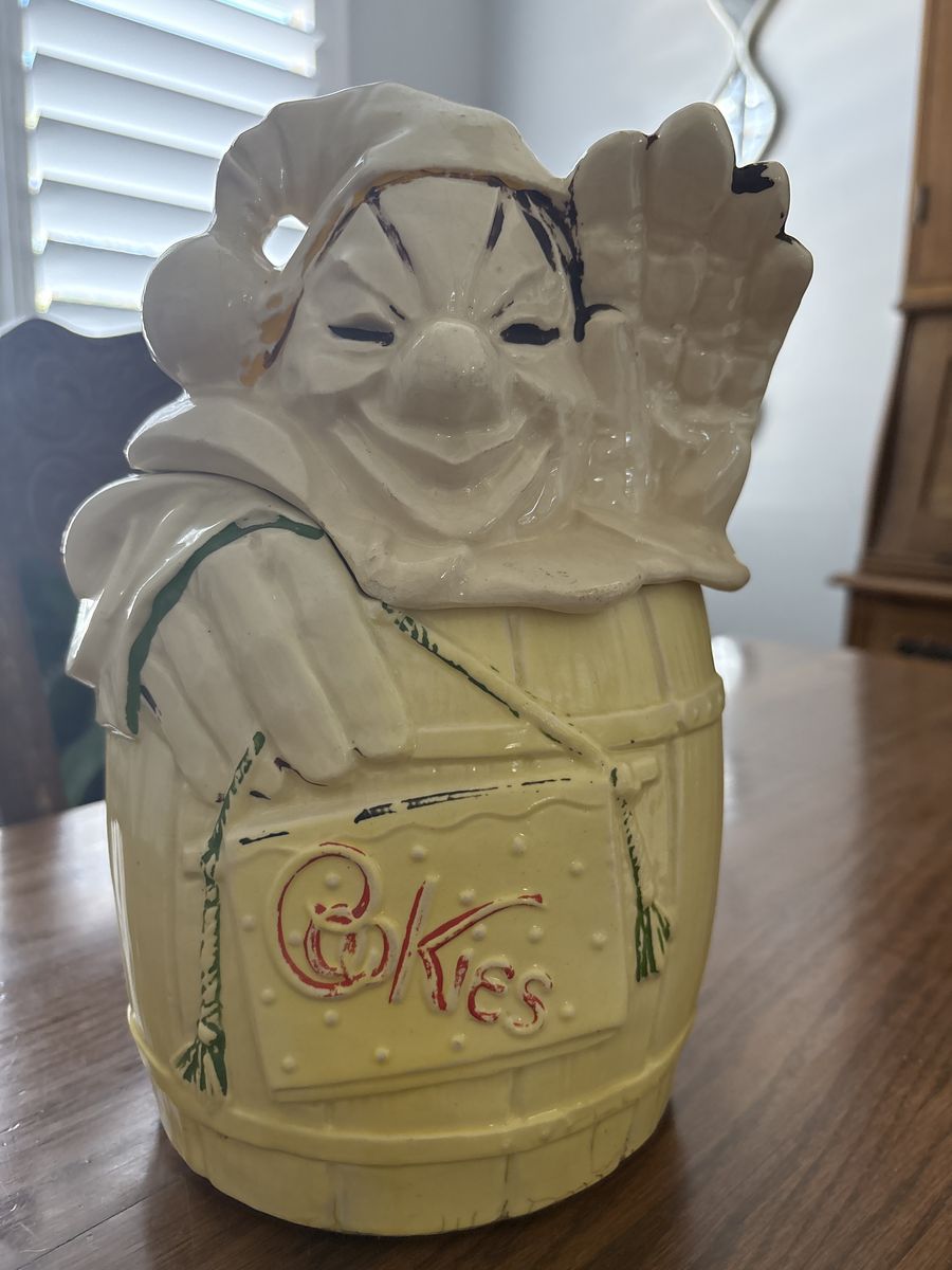 Vintage Clown Cookie Jar