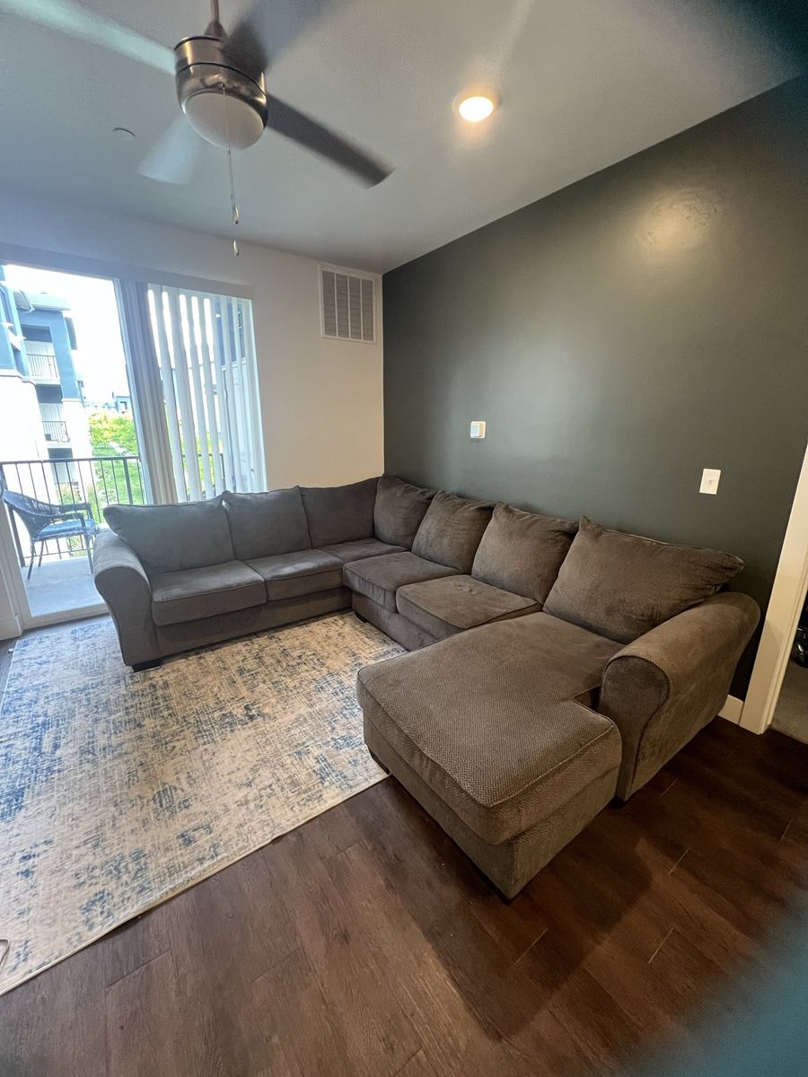 Large Gray Sectional Sofa