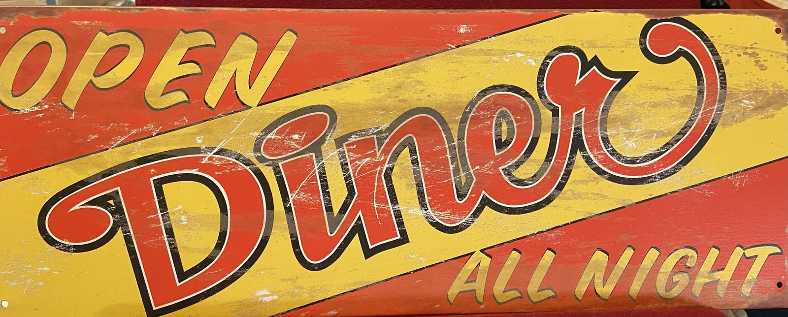 Metal Diner or Beverage Sign