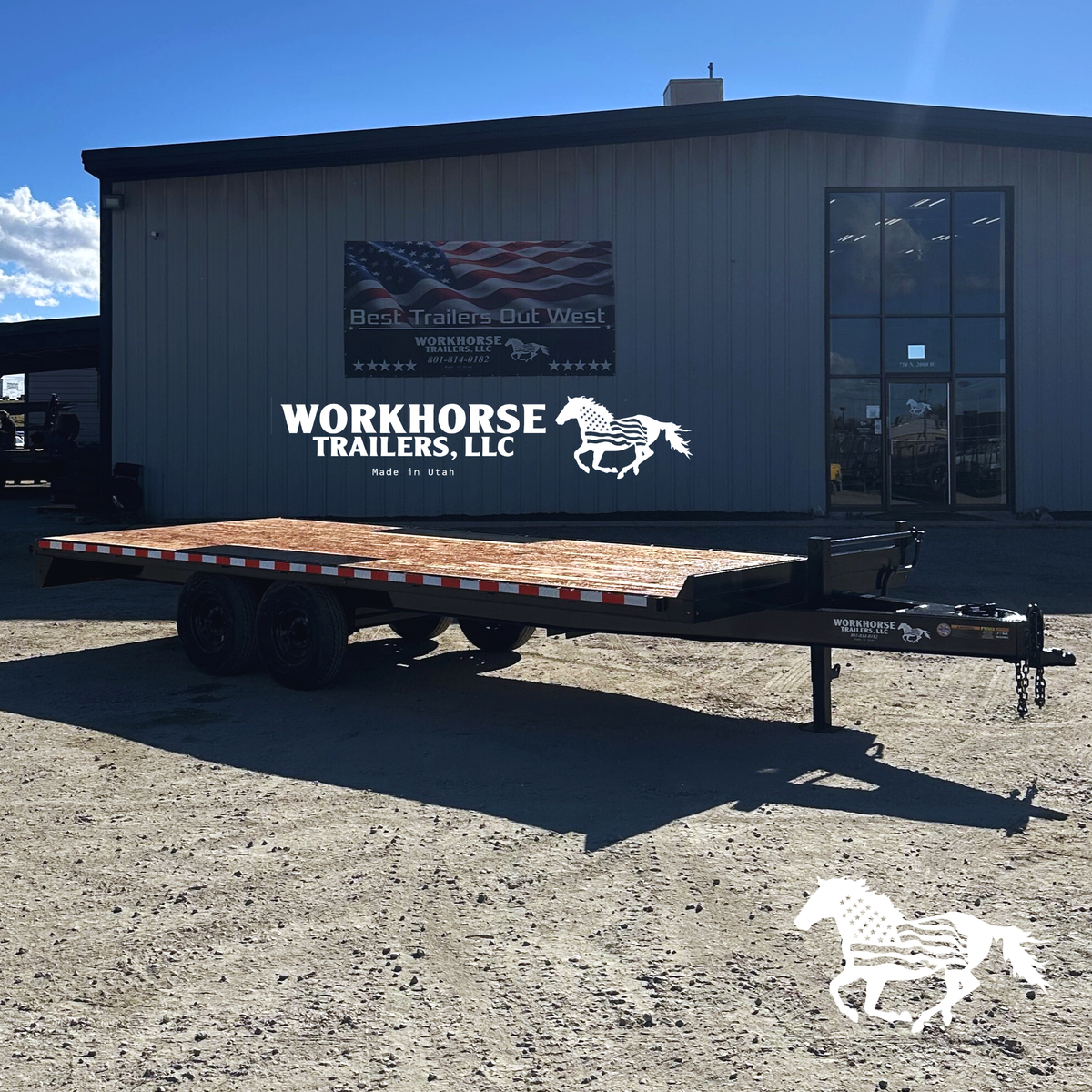 8.6 x20 Deck Over Equipment Hauler 15K/ 8 I Beam Frame *SPARE TIRE INCLUDED*