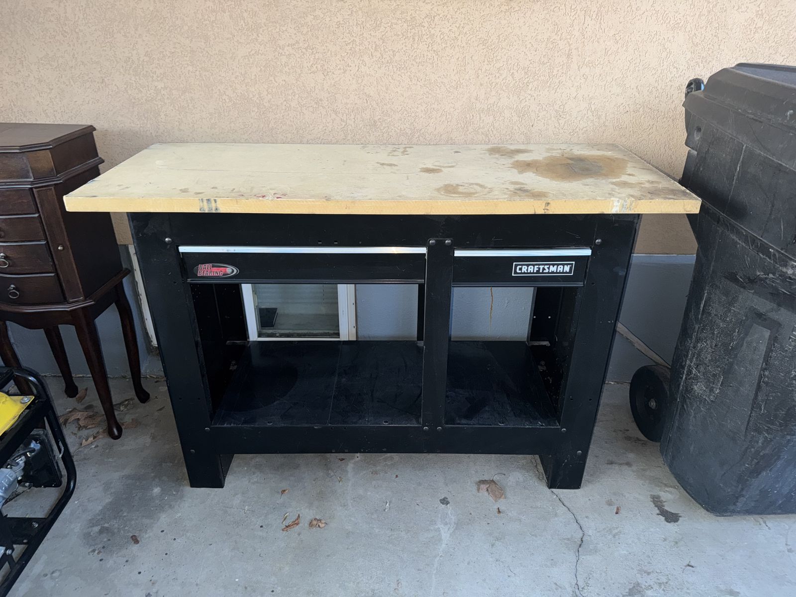 Craftsman Metallic Workbench w Drawers