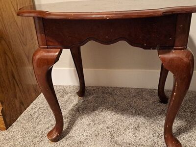 Vintage Wood End Table