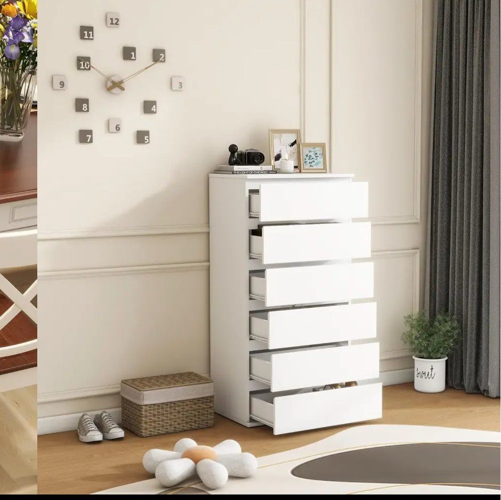 Brand New White 6 Drawer Dresser