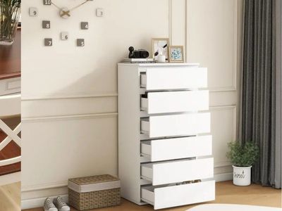 Brand New White 6 Drawer Dresser