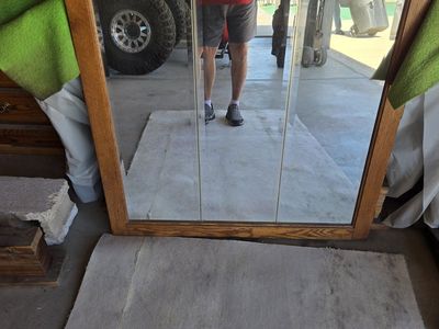 Three panel mirror
