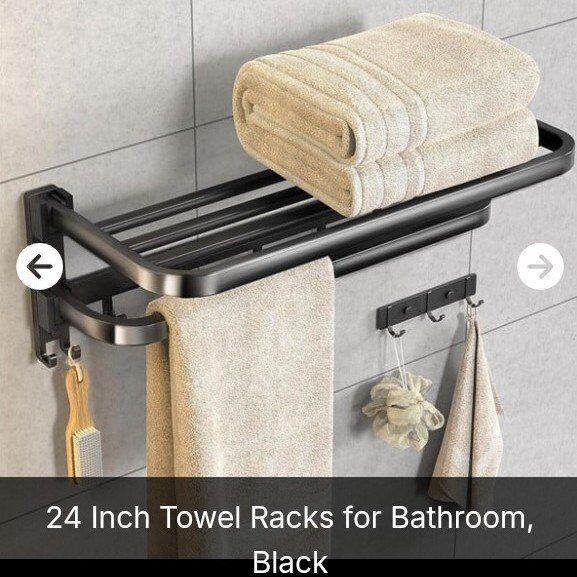24" Folding Towel Rack (NEW)