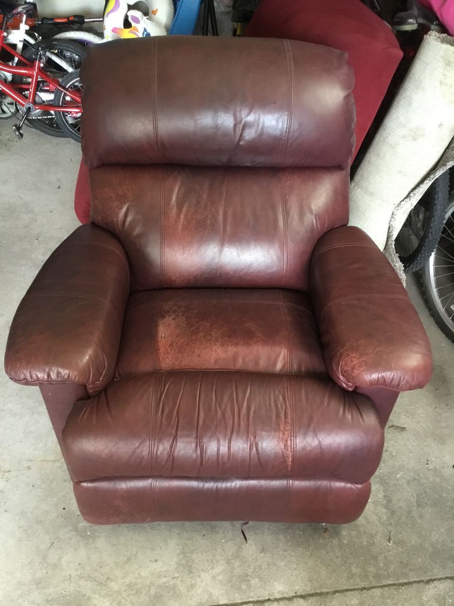 Leather recliner