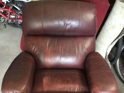 Leather recliner