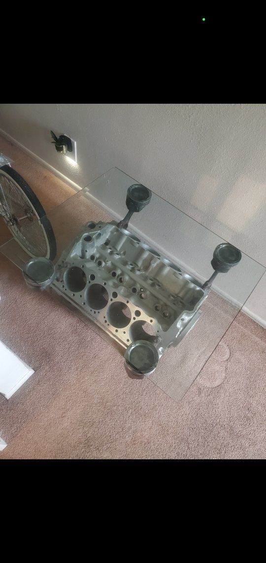 sbc 350 engine coffee table