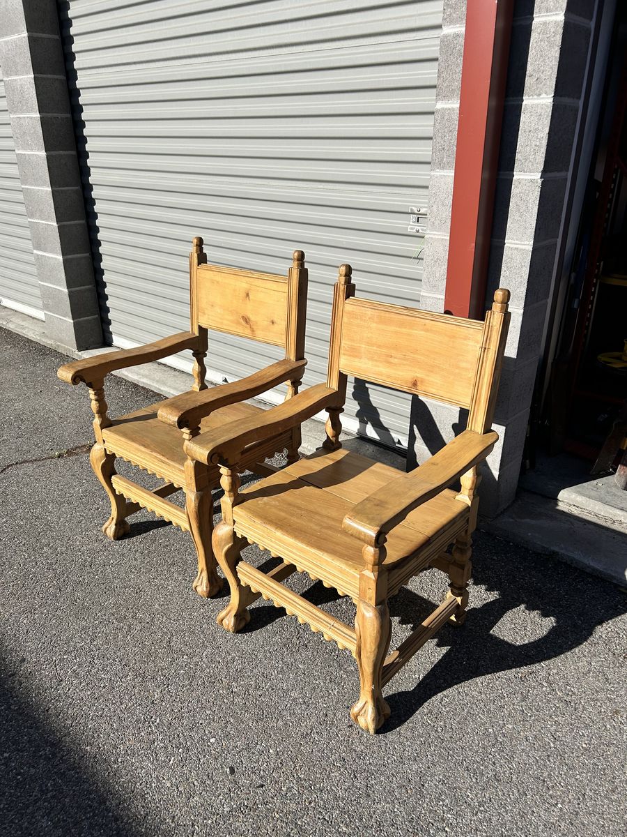 Pair Of Spanish Revival Chairs