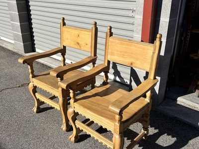 Pair Of Spanish Revival Chairs