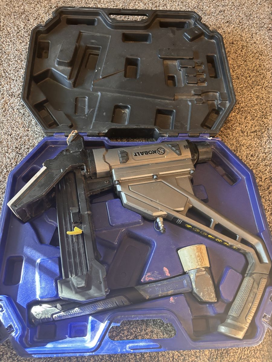 Nice, Well Used Kobalt Flooring Nailer In Case