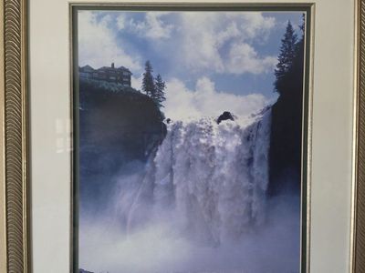 22x26 Framed Waterfall Professional Photo Picture Snoqualmie Falls, WA state Home Decor