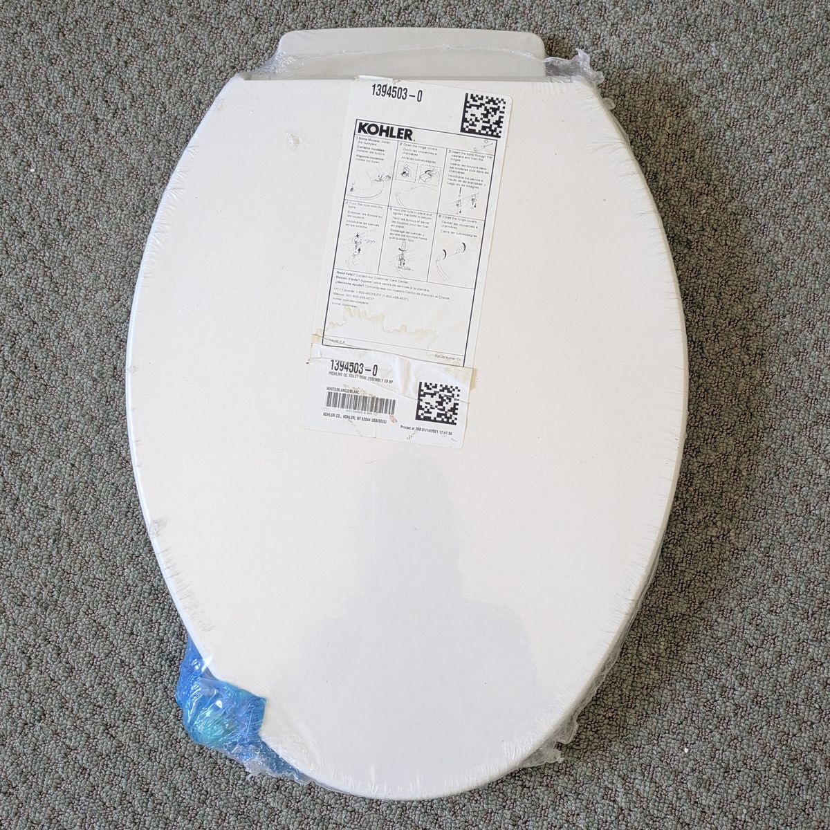 Brand New Kohler toilet seat - elongated, soft close
