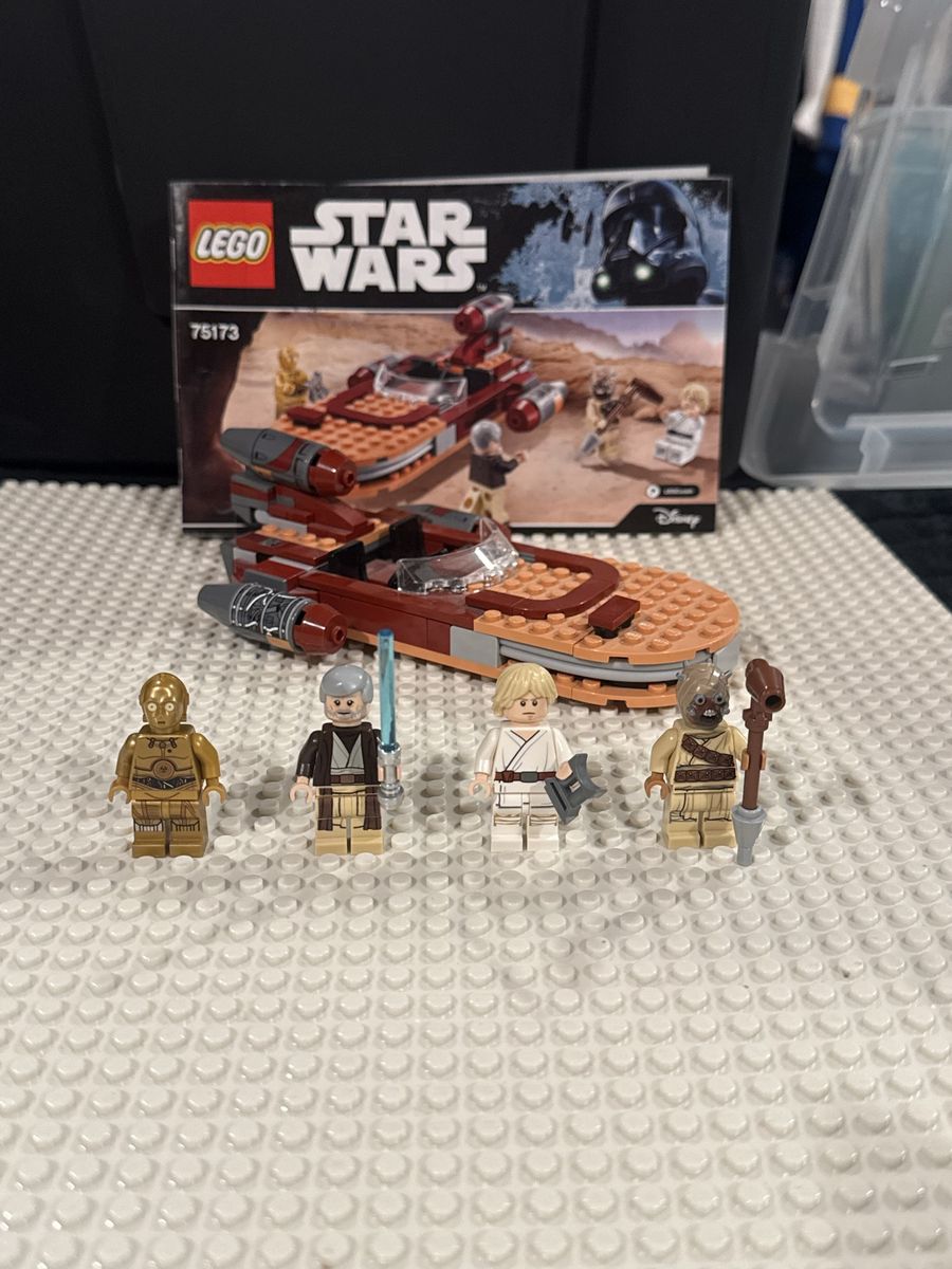 LEGO Star Wars Luke's Landspeeder Set 75173 (100% Complete w/ Manual & Minifigs)