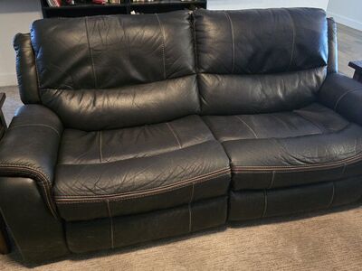 Leather Electric Recliner Couch
