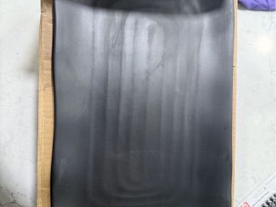 Acopa Izumi 14" x 9" Black Melamine Rectangular Platter