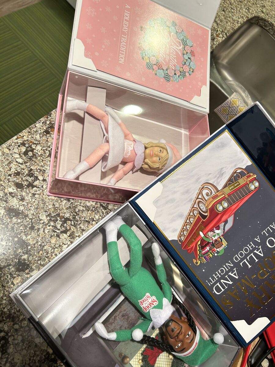 Martha Mantle & Snoop Stoop Christmas Figurines